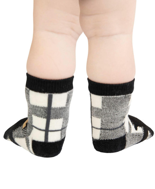 Lazy One Bear Hug Grey Infant Sock