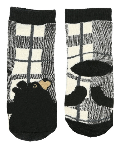 Lazy One Bear Hug Grey Infant Sock
