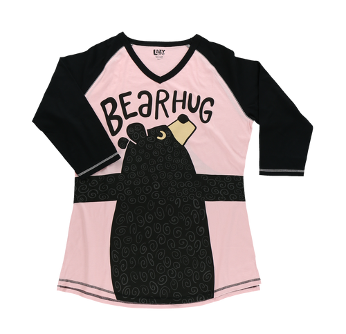 Lazy One Bear Hug Women's Tall Tee