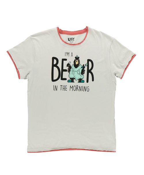 Lazy One Bear In The AM Women's Regular Fit PJ Tee