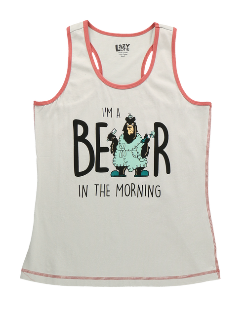 Lazy One Bear In The AM Women's Tank Top