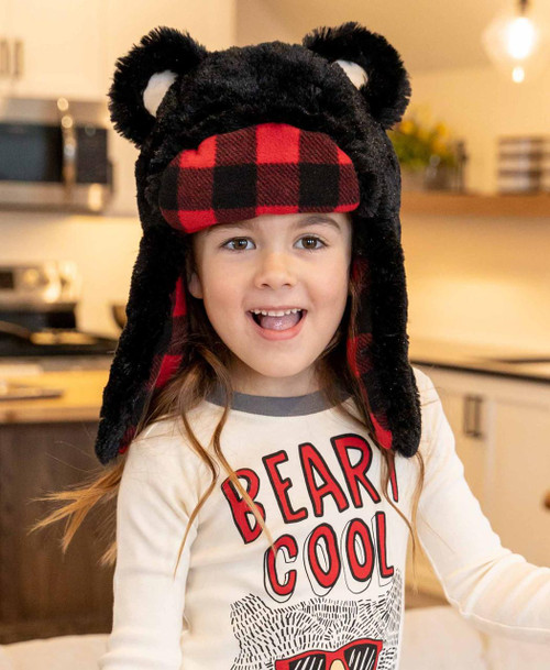 Lazy One Bear Kid Critter Cap