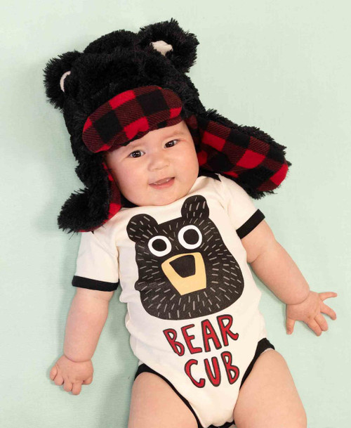 Lazy One Bear Kid Critter Cap