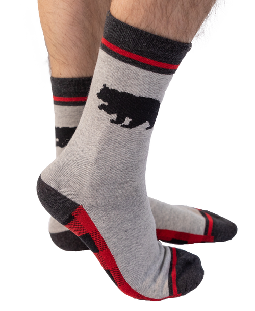 Lazy One Bear & Moose Sock 3 Pack