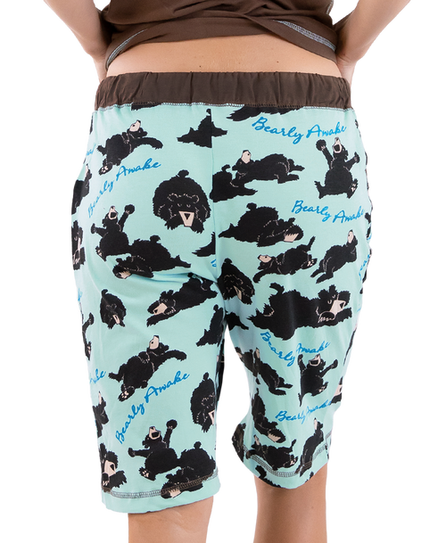 Lazy One Bearly Awake Women's Bermuda Shorts