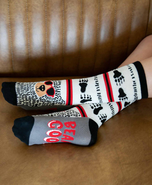 Lazy One Beary Cool Crew Sock