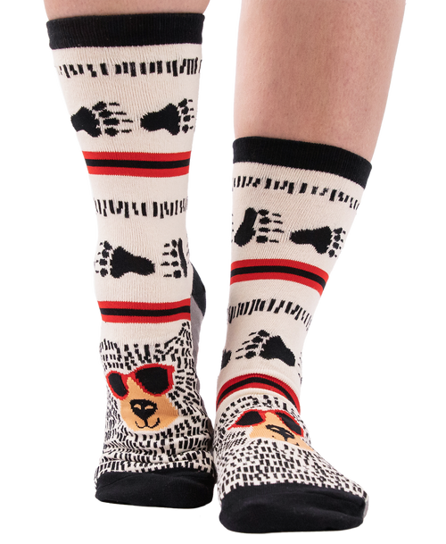 Lazy One Beary Cool Crew Sock