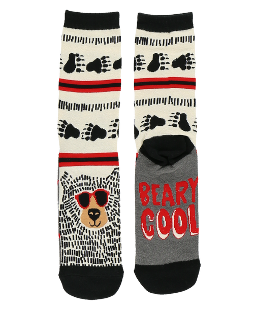 Lazy One Beary Cool Crew Sock