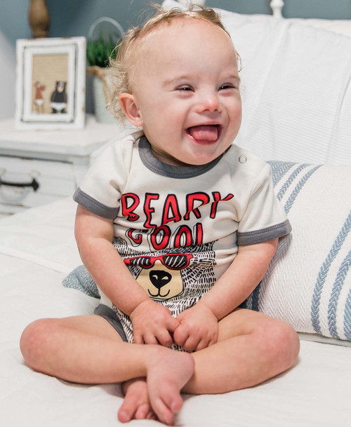 Lazy One Beary Cool Infant Creeper Onesie