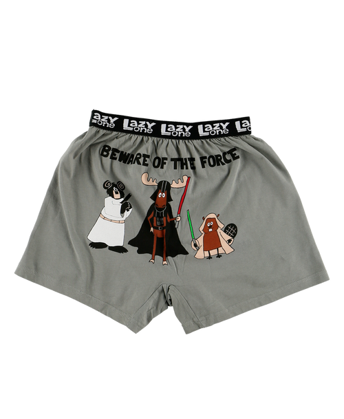 Lazy One Beware Of The Force Men's Funny Boxer
