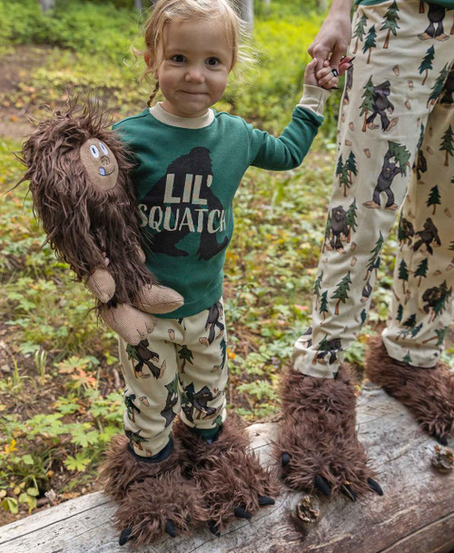 Lazy One Big Foot Kid And Adult Paw Slipper
