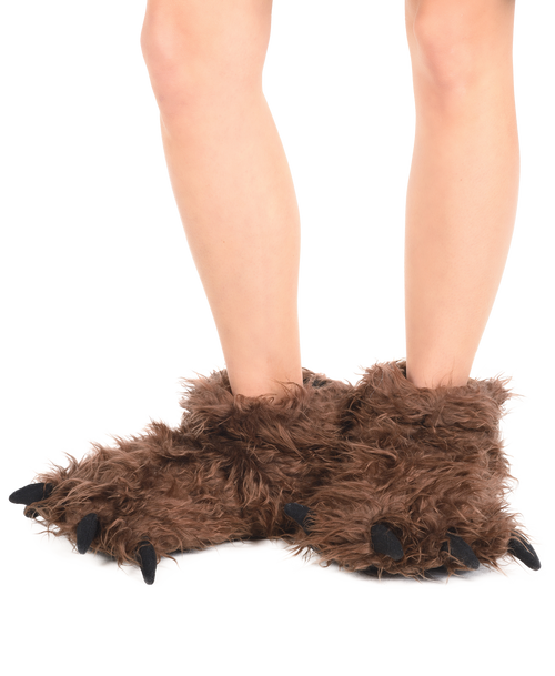 lazy one Big Foot Kid and Adult Paw Slipper