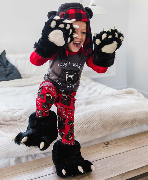 Lazy One Black Bear Kid And Adult Combo Pack