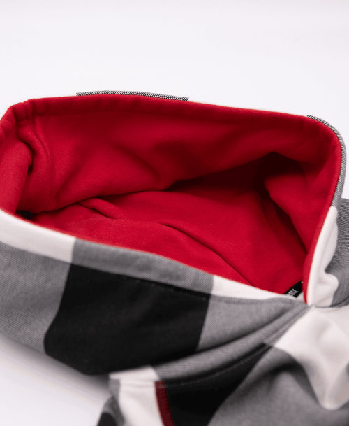 Lazy One Black & White Plaid Sleep Hoodie