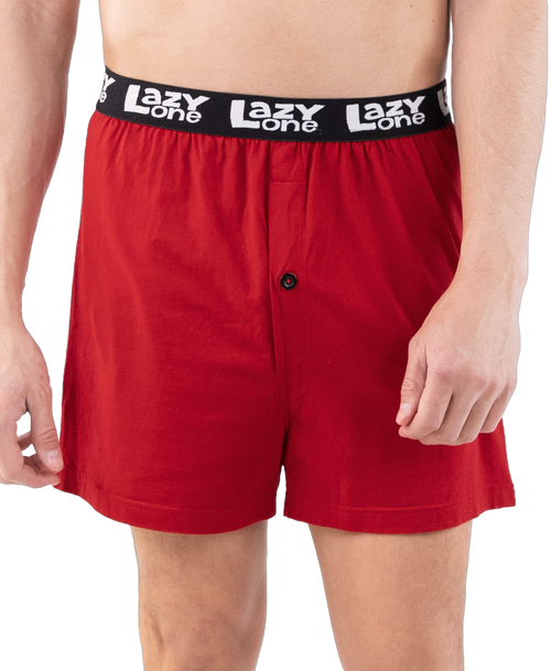 Lazy One Blowing Steam Men's Train Funny Boxer