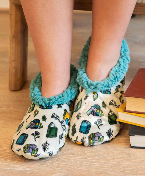 Lazy One Booked Fuzzy Feet Slipper
