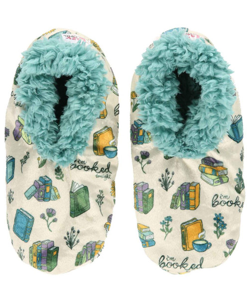 lazy one Booked Fuzzy Feet Slipper