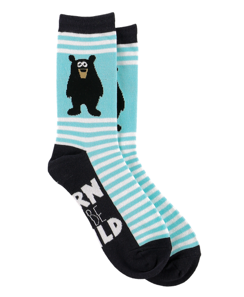 Lazy One Born Wild Crew Sock
