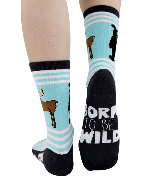 lazy one Born Wild Crew Sock