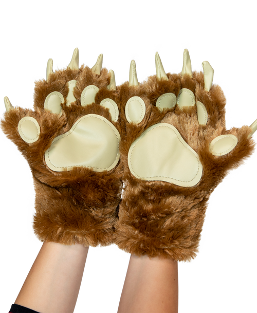 lazy one Brown Bear Kid and Adult Paw Mitt