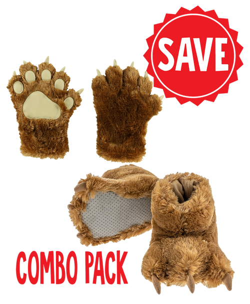 lazy one Brown Bear Paw Set