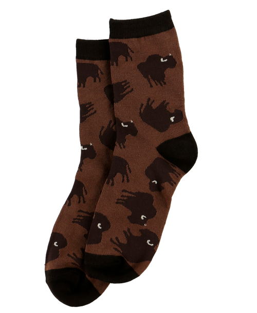Lazy One Buffalo Crew Sock