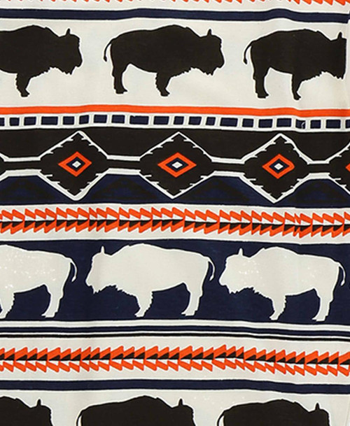 Lazy One Buffalo Fair Isle Infant Creeper Onesie