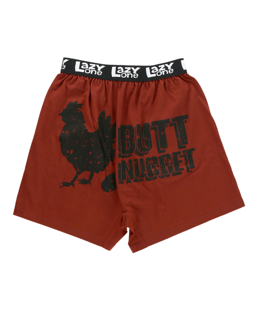 Lazy One Butt Nugget Men's Rooster Funny Boxer