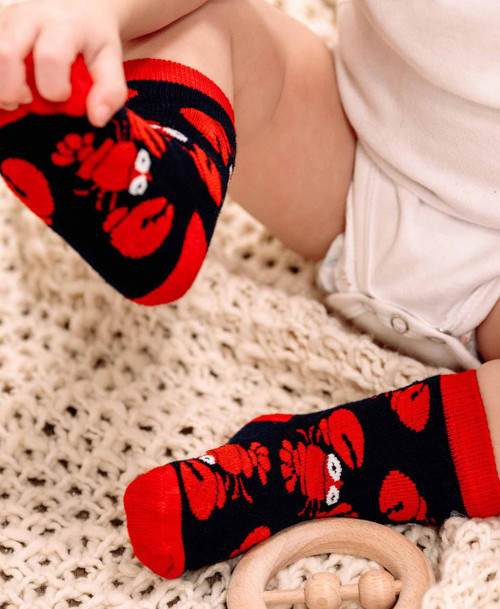 Lazy One Butter Me Up Lobster Infant Sock