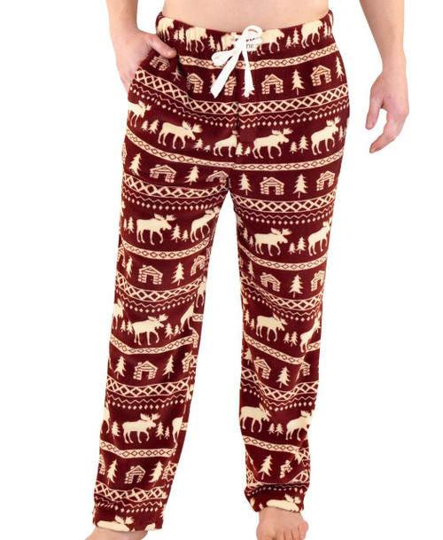 lazy one Cabin Men's Fleece PJ Pants