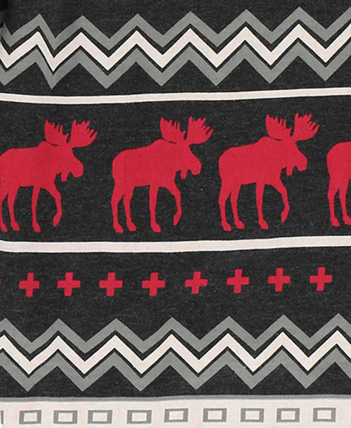 lazy One Cabin Moose Adult Onesie Flapjack