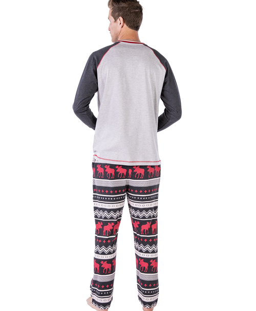 Lazy One Cabin Moose Men's PJ Set