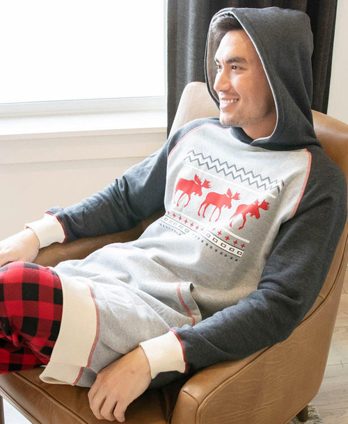 Lazy One Cabin Moose Sleep Hoodie