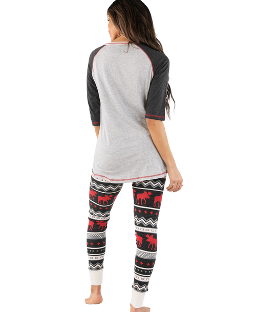 Lazy One Cabin Moose Women's Legging Set
