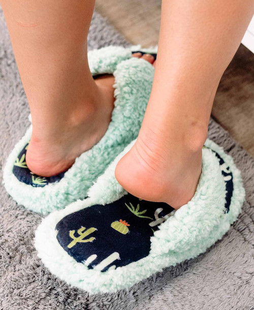 Lazy One Cactus Blue Spa Slipper