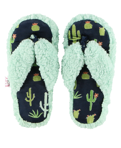 lazy one Cactus Blue Spa Slipper