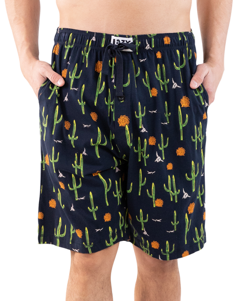 lazy one Cactus Men's Pajama Shorts