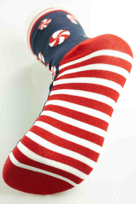 Lazy One Candy Cane Crew Sock