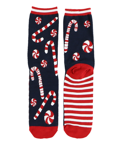 Lazy One Candy Cane Crew Sock
