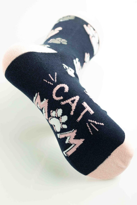 Lazy One Cat Mom Crew Sock
