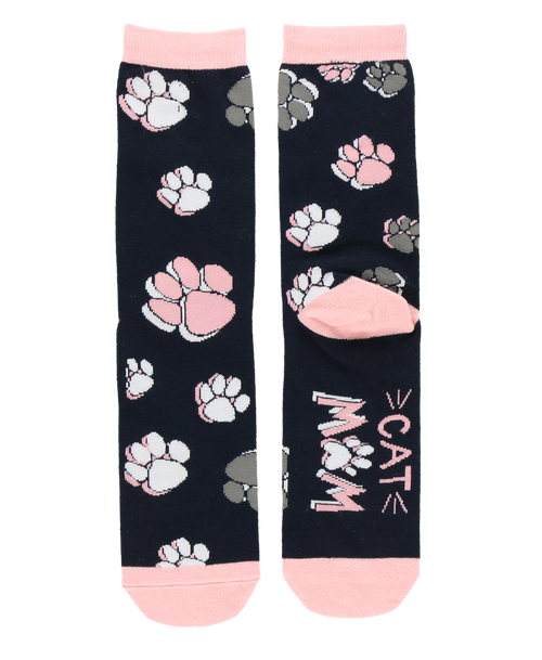 Lazy One Cat Mom Crew Sock