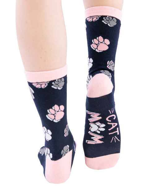 Lazy One Cat Mom Crew Sock