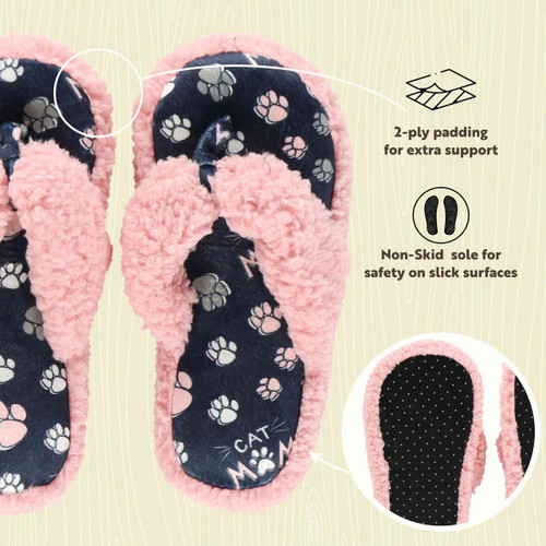 Lazy One Cat Mom Spa Slipper