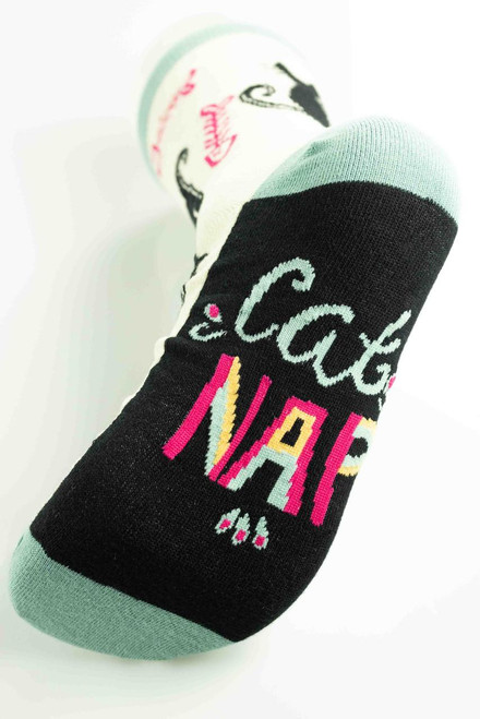 Lazy One Cat Nap Crew Socks