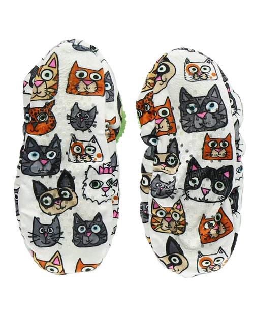 Lazy One Cattitude Cat Fuzzy Feet Slipper