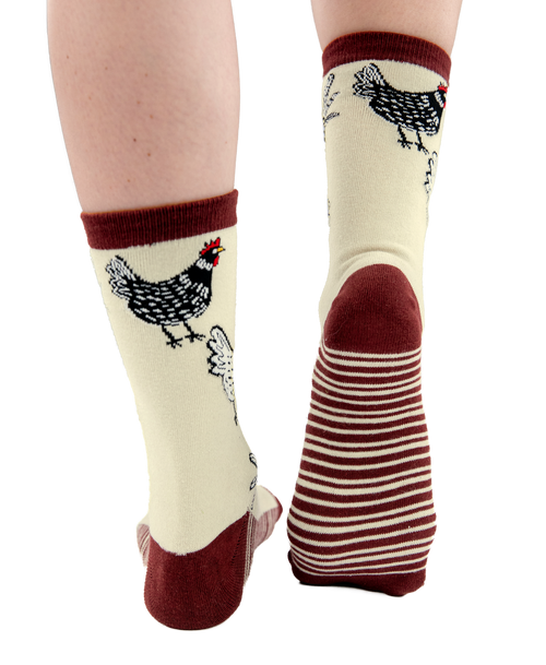 Lazy One Chicken Crew Sock