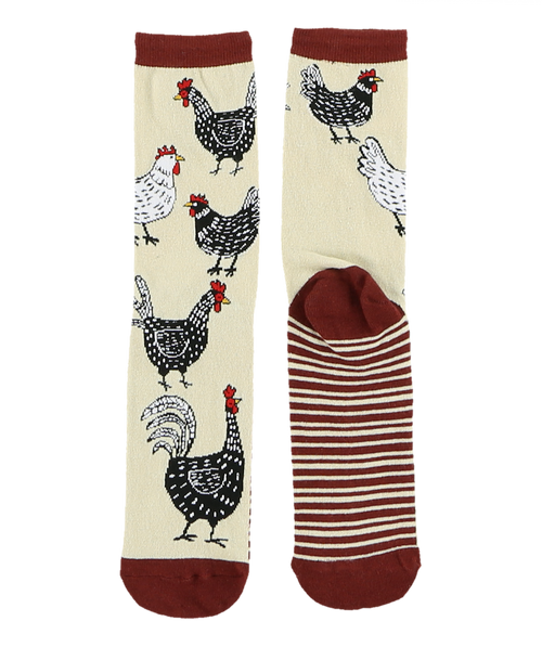 Lazy One Chicken Crew Sock