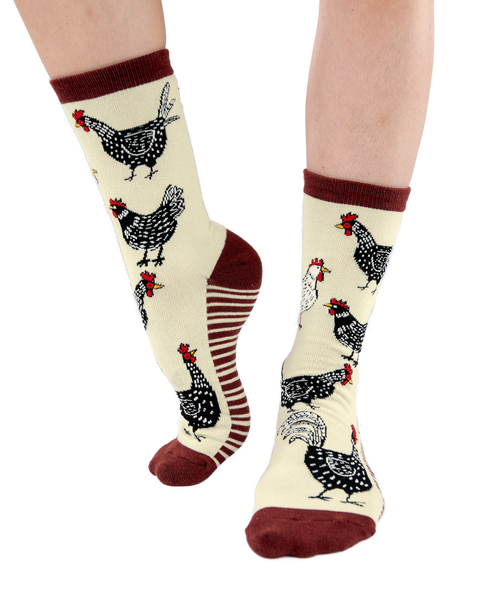 lazy one Chicken Crew Sock