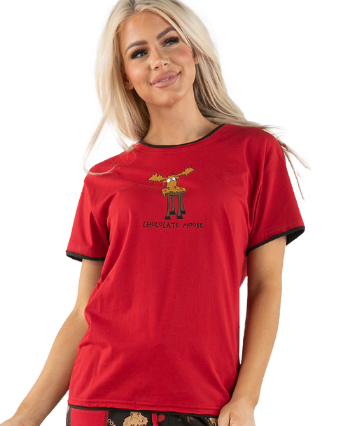 lazy one Chocolate Moose Women's Regular Fit Tee