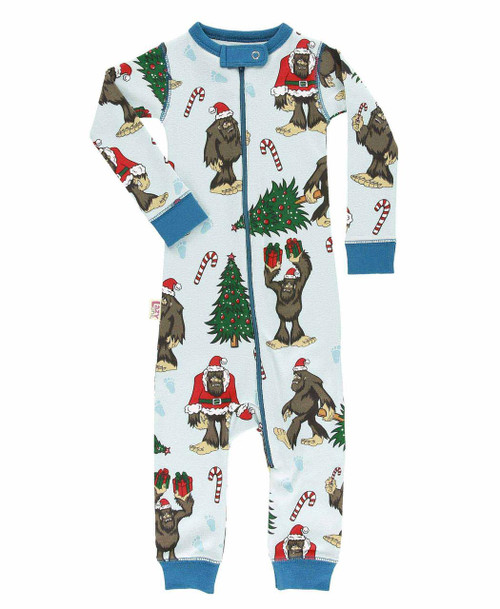 lazy one Christmas Bigfoot Infant Union Suit